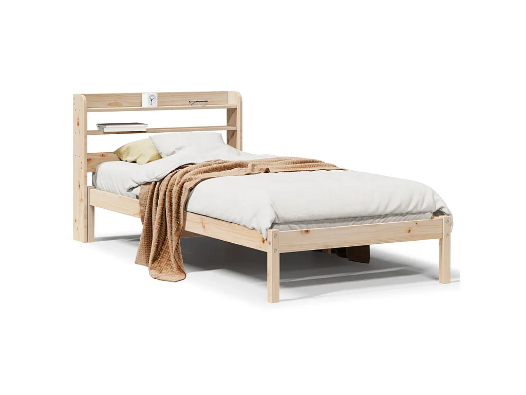 Bedframe zonder matras massief grenenhout 90x200 cm