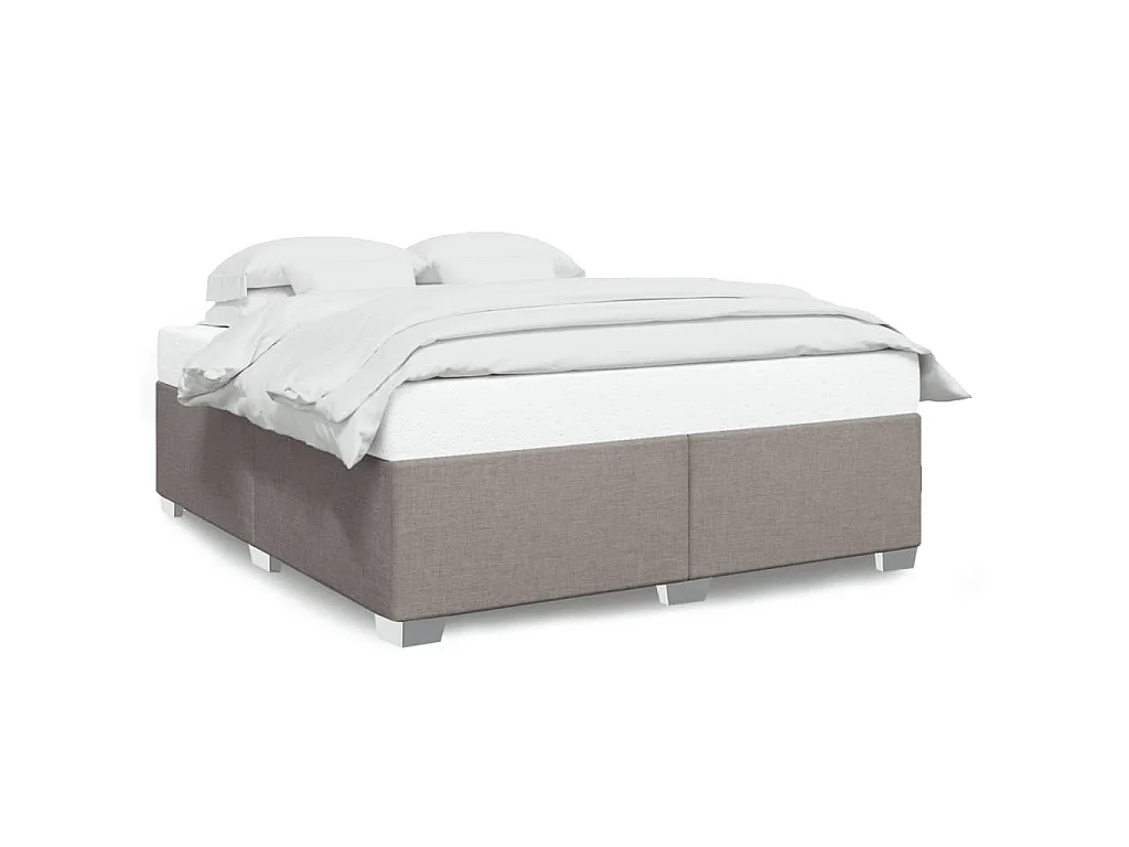 Bedframe zonder matras stof taupe 180x200 cm