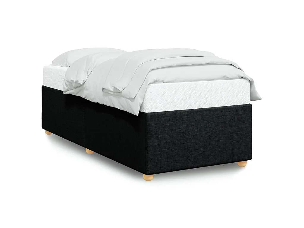 Bedframe zonder matras 100x200 cm stof zwart