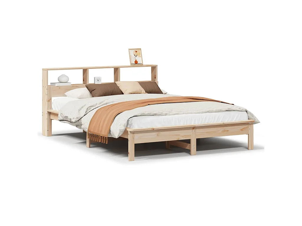 Bedframe zonder matras massief grenenhout 140x200 cm