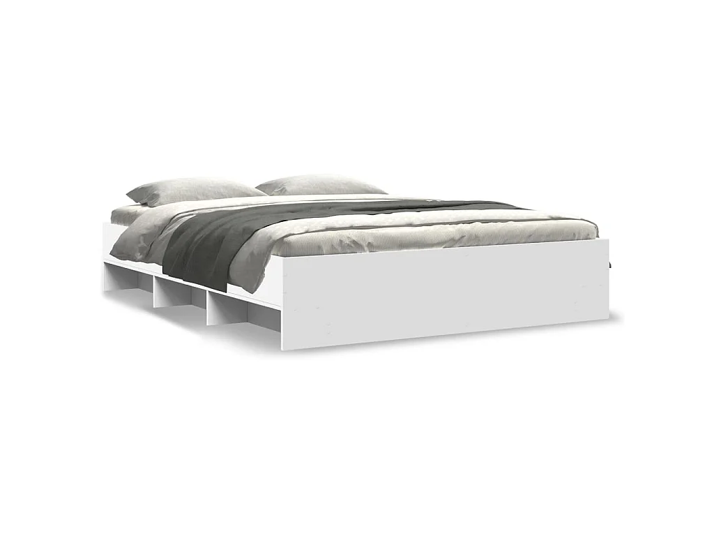 Bedframe zonder matras 160x200 cm spaanplaat wit