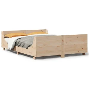 Bedframe zonder matras massief grenenhout 135×190 cm Bedframe zonder matras massief grenenhout 135×190 cm