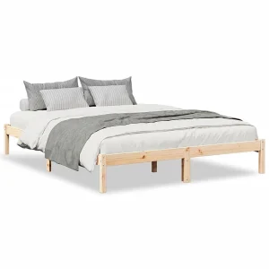 Bedframe extra lang zonder matras massief grenenhout 140×210 cm Bedframe extra lang zonder matras massief grenenhout 140×210 cm