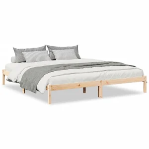 Bedframe extra lang zonder matras massief grenenhout 180×210 cm Bedframe extra lang zonder matras massief grenenhout 180×210 cm