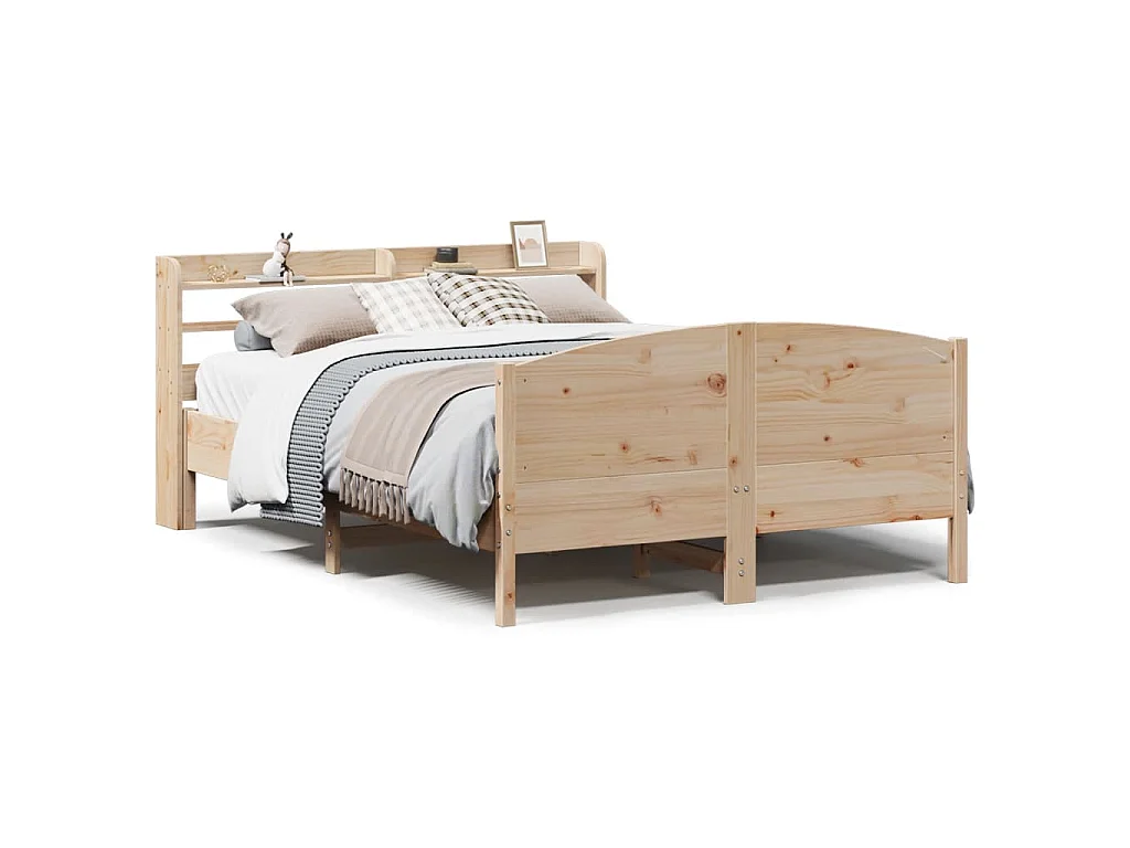 Bedframe zonder matras massief grenenhout 150x200 cm
