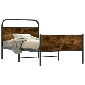 Bedframe zonder matras bewerkt hout sonoma eikenkleur 100x200cm