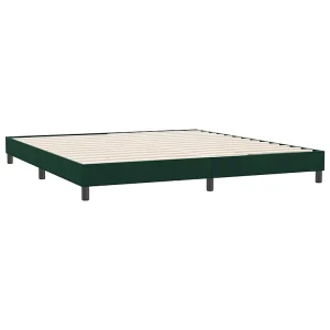 Bedframe zonder matras 180×220 cm fluweel donkergroen Bedframe zonder matras 180×220 cm fluweel donkergroen