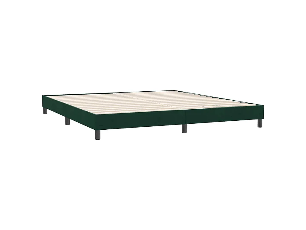 Bedframe zonder matras 180x220 cm fluweel donkergroen