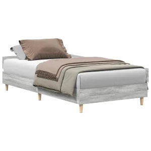 Bedframe zonder matras 75×190 cm spaanplaat grijs Sonoma Bedframe zonder matras 75×190 cm spaanplaat grijs Sonoma
