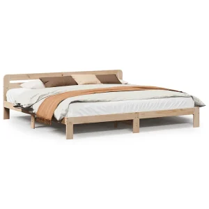 Bedframe zonder matras massief grenenhout 180×200 cm Bedframe zonder matras massief grenenhout 180×200 cm