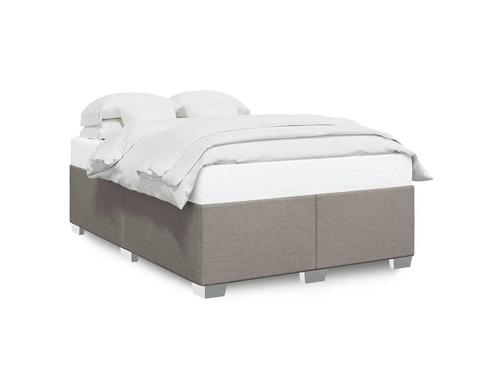 Bedframe zonder matras stof taupe 140x190 cm
