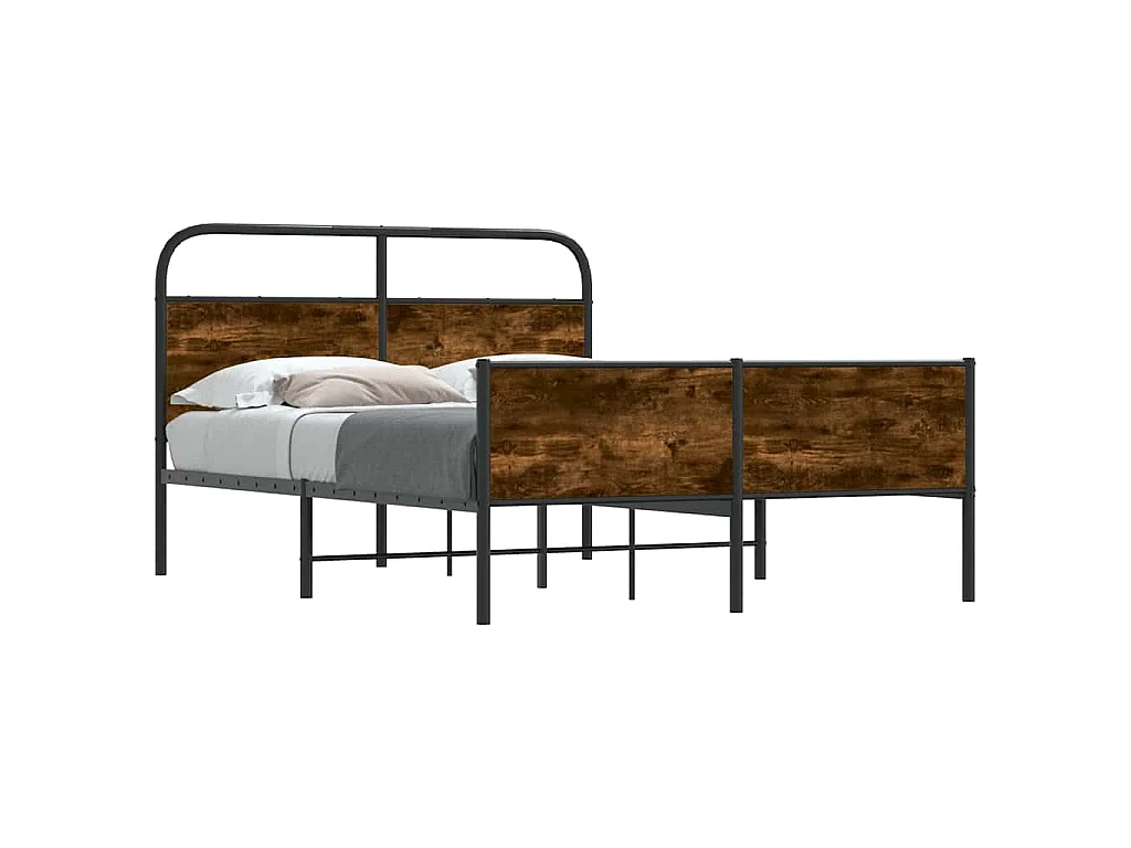Bedframe zonder matras bewerkt hout sonoma eikenkleur 140x200cm