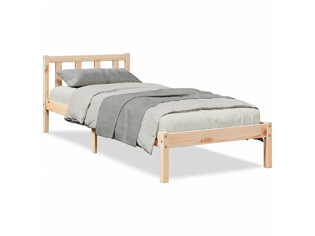 Bedframe extra lang zonder matras massief grenenhout 100x220 cm