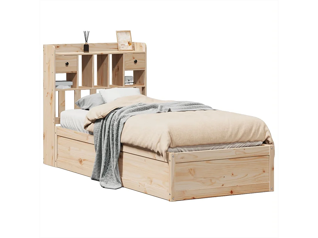 Bedframe zonder matras massief grenenhout 90x190 cm