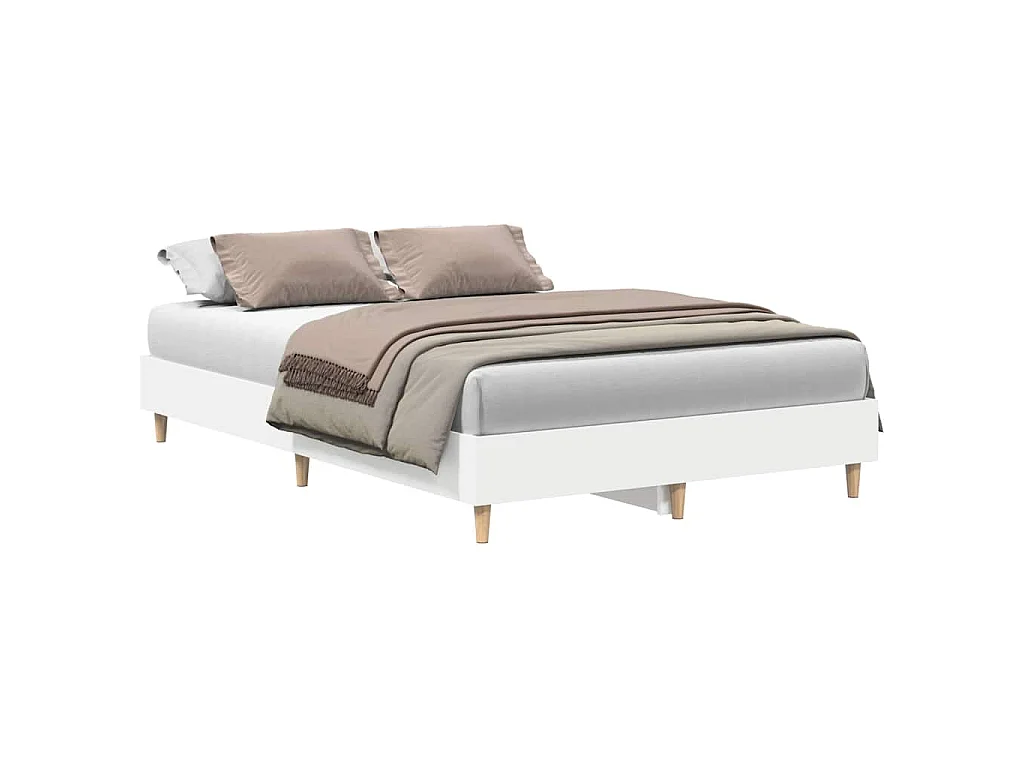 Bedframe zonder matras 120x200 cm spaanplaat wit