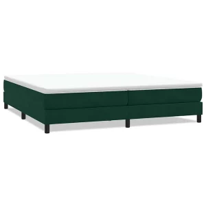 Bed boxspring zonder matras 200×210 cm fluweel donkergroen