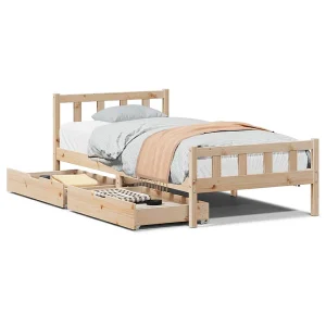 Bedframe zonder matras massief grenenhout 90×190 cm Bedframe zonder matras massief grenenhout 90×190 cm