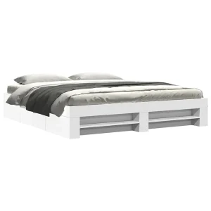 Bedframe zonder matras 180×200 cm spaanplaat wit Bedframe zonder matras 180×200 cm spaanplaat wit