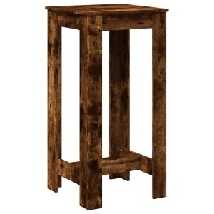 Bartafel 51x50x103,5 cm bewerkt hout gerookt eikenkleur Bartafel 51x50x103,5 cm bewerkt hout gerookt eikenkleur