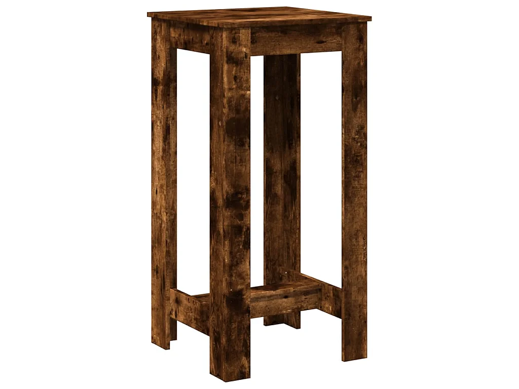 Bartafel 51x50x103,5 cm bewerkt hout gerookt eikenkleur