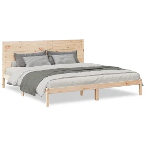 Bedframe extra lang zonder matras massief hout 200×220 cm Bedframe extra lang zonder matras massief hout 200×220 cm