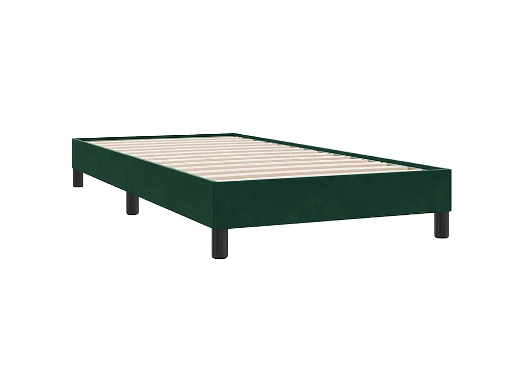 Bedframe zonder matras 90x220 cm fluweel donkergroen