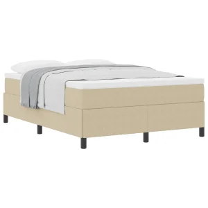 Boxspringbed Grijs groen 160 x 200 cm Katoen Stof Boxspringbed Grijs groen 160 x 200 cm Katoen Stof