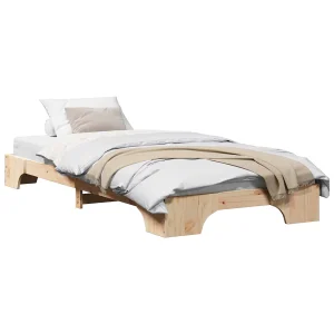 Bedframe Naturel 90 x 190 cm Massief grenenhout Bedframe Naturel 90 x 190 cm Massief grenenhout