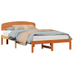 Bedframe Wasbruin 135 x 190 cm Massief grenenhout Bedframe Wasbruin 135 x 190 cm Massief grenenhout