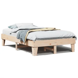 Bedframe zonder matras massief grenenhout 135×190 cm Bedframe zonder matras massief grenenhout 135×190 cm