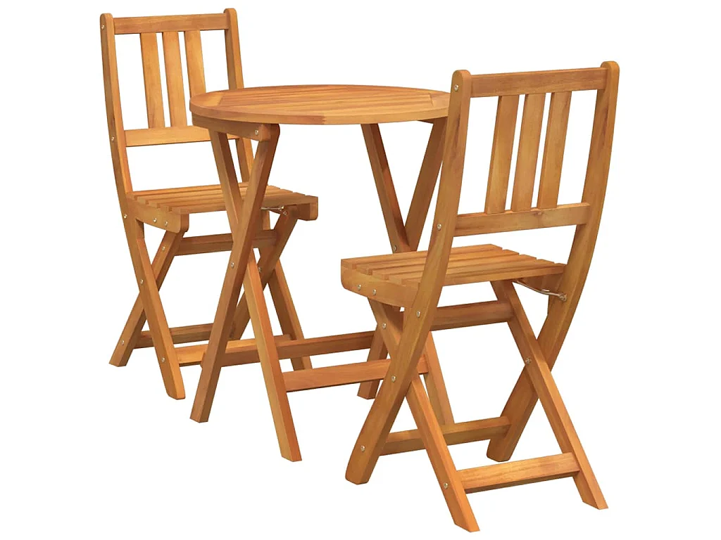 Bistroset 3 pcs Olie naturel Massief Acaciahout