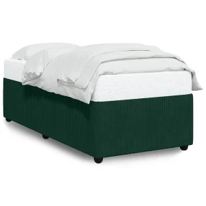 Bedframe zonder matras 80×200 cm fluweel donkergroen Bedframe zonder matras 80×200 cm fluweel donkergroen