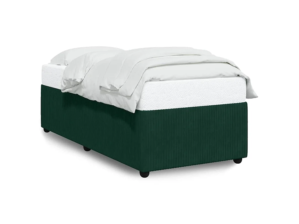 Bedframe zonder matras 80x200 cm fluweel donkergroen