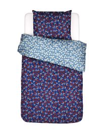 Essenza Blooming Ballet marine blue Dekbedovertrek