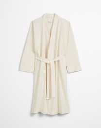 Marc O'Polo Classic fine stripe Dark Sand Kimono
