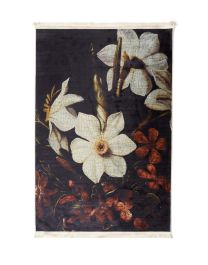Essenza Daffodils Reunited Zwart Vloerkleed