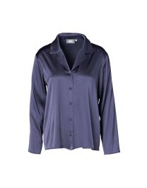 Essenza Elodie Uni Nightshadow blue Top lange mouw