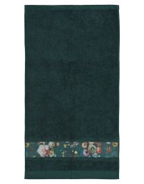 Essenza Fleur Donkergroen Handdoek