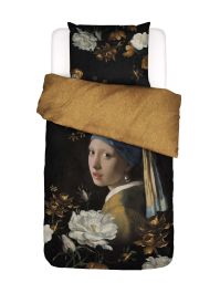 Essenza Floral Girl Zwart Dekbedovertrek