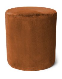 Essenza Furry Leather brown Poef