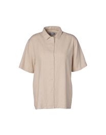 Essenza Zola Uni Natural Linen Top korte mouw